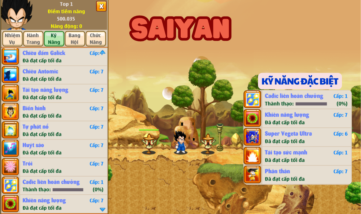 Đặc sắc game Xayda - thông tin nhân vật